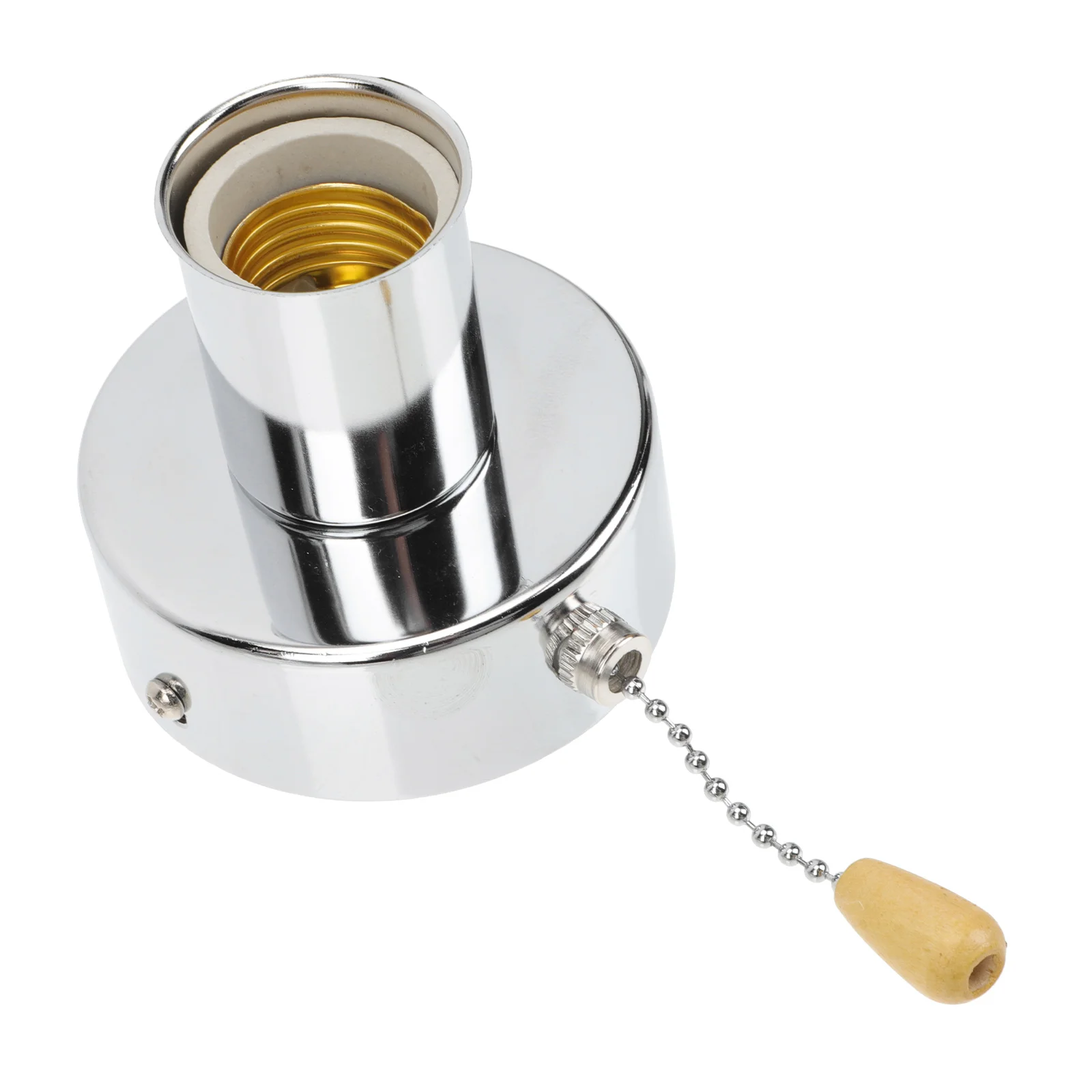 Pull Switch E Lamp Holder Ceiling Light Accessory Base with Chain Installation Pullswitch Stainless Steel Lampholder
Pull Switch E Lamp Holder Ceiling Light Accessory Base with Chain Installation Pullswitch Stainless Steel Lampholder