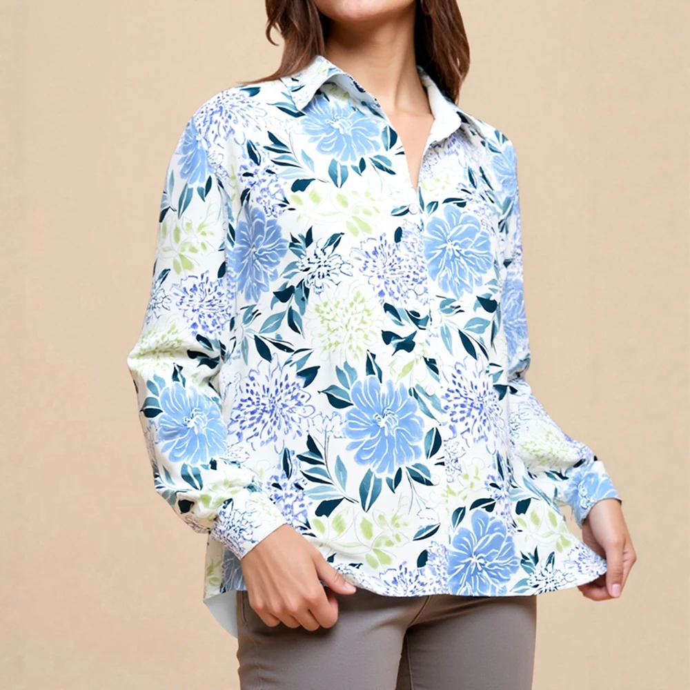 Mia Muse Boutique Women's Shirts Autumn Elegant Classic Floral Full Print Button Cuff Sleeve Shirt Collar Office Lady Shirts
Mia Muse Boutique Women's Shirts Autumn Elegant Classic Floral Full Print Button Cuff Sleeve Shirt Collar Office Lady Shirts