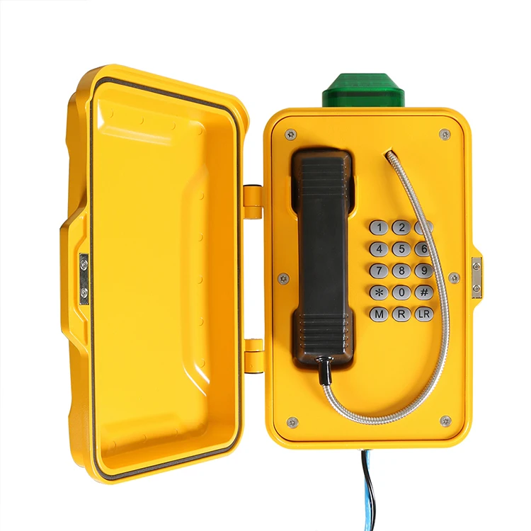 Weatherproof Industrial Telephone With Lamp, IP66 Emergency Phone, SIP/VOiP Rugged Heavy Duty Telephones
Weatherproof Industrial Telephone With Lamp, IP66 Emergency Phone, SIP/VOiP Rugged Heavy Duty Telephones