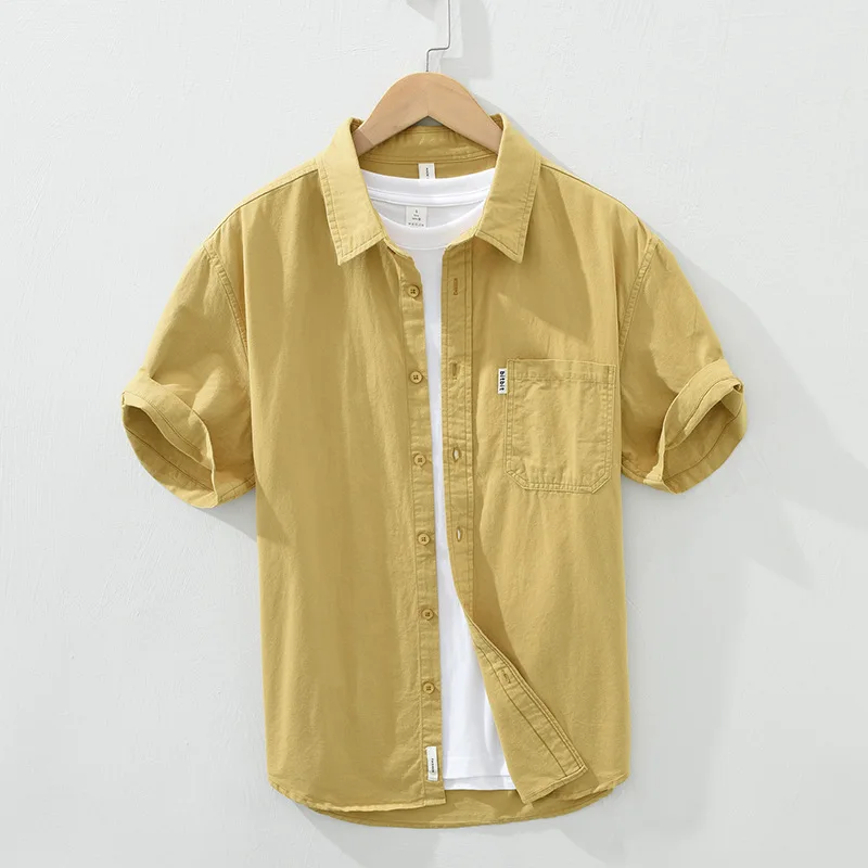 GIOIOMen's Shirt,2025Spring Summer New Cotton Casual Short Sleeve Shirt,Top,Fashion Men's Wear
GIOIOMen's Shirt,2025Spring Summer New Cotton Casual Short Sleeve Shirt,Top,Fashion Men's Wear