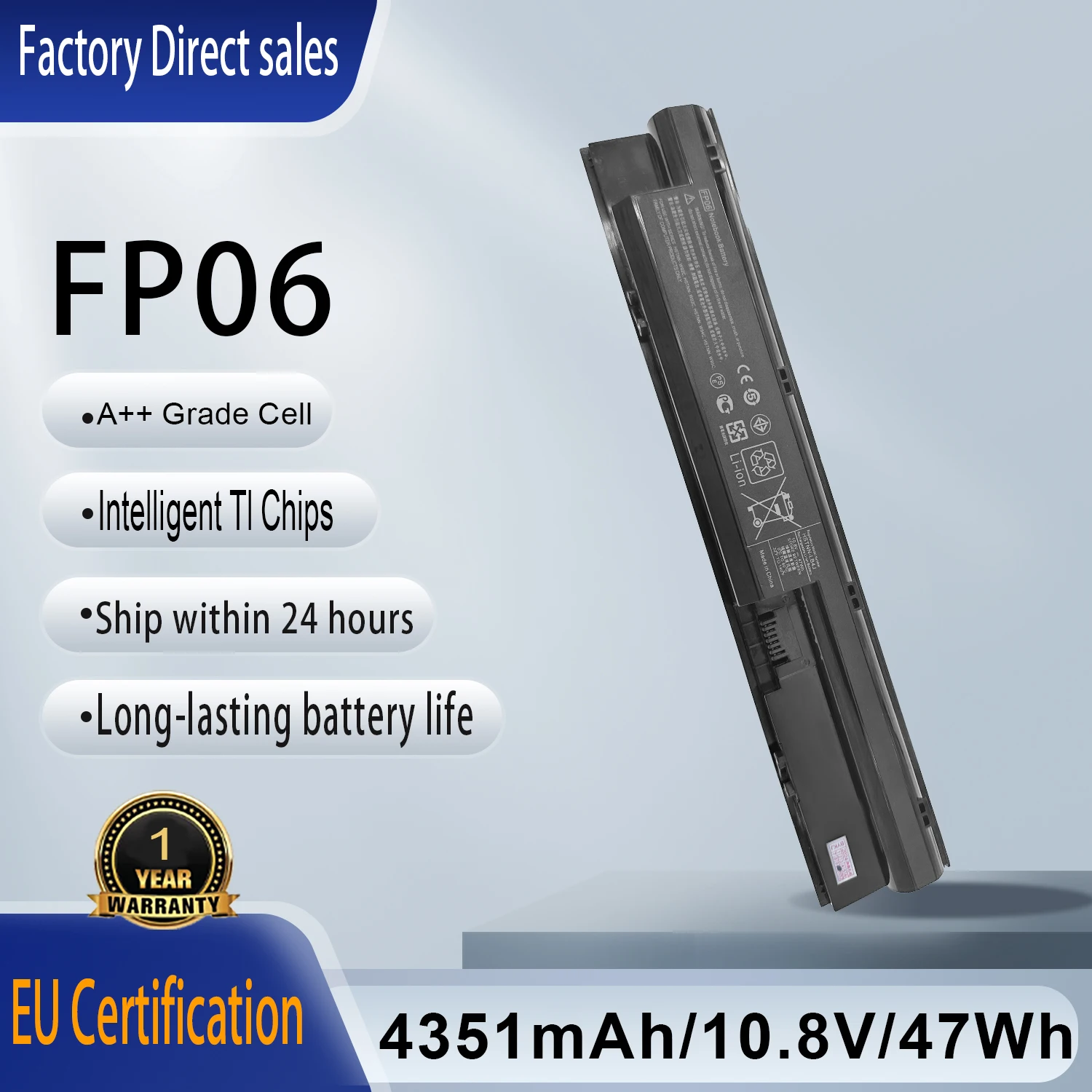FP06 Laptop Battery For HP Probook 440 450 445 470 455 G0 G1 708458-001 708457-001 707616-242 HSTNN-IB4J HSTNN-W92C HSTNN-W93C
FP06 Laptop Battery For HP Probook 440 450 445 470 455 G0 G1 708458-001 708457-001 707616-242 HSTNN-IB4J HSTNN-W92C HSTNN-W93C