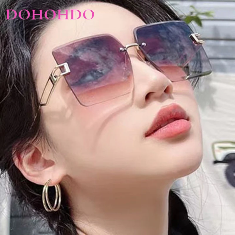 Rimless Hollow Out Square Sunglasses Women Men Fashion Brand Design Outdoor Driving Travel Sun Glasses UV400 Gafas De Sol Mujer
Rimless Hollow Out Square Sunglasses Women Men Fashion Brand Design Outdoor Driving Travel Sun Glasses UV400 Gafas De Sol Mujer