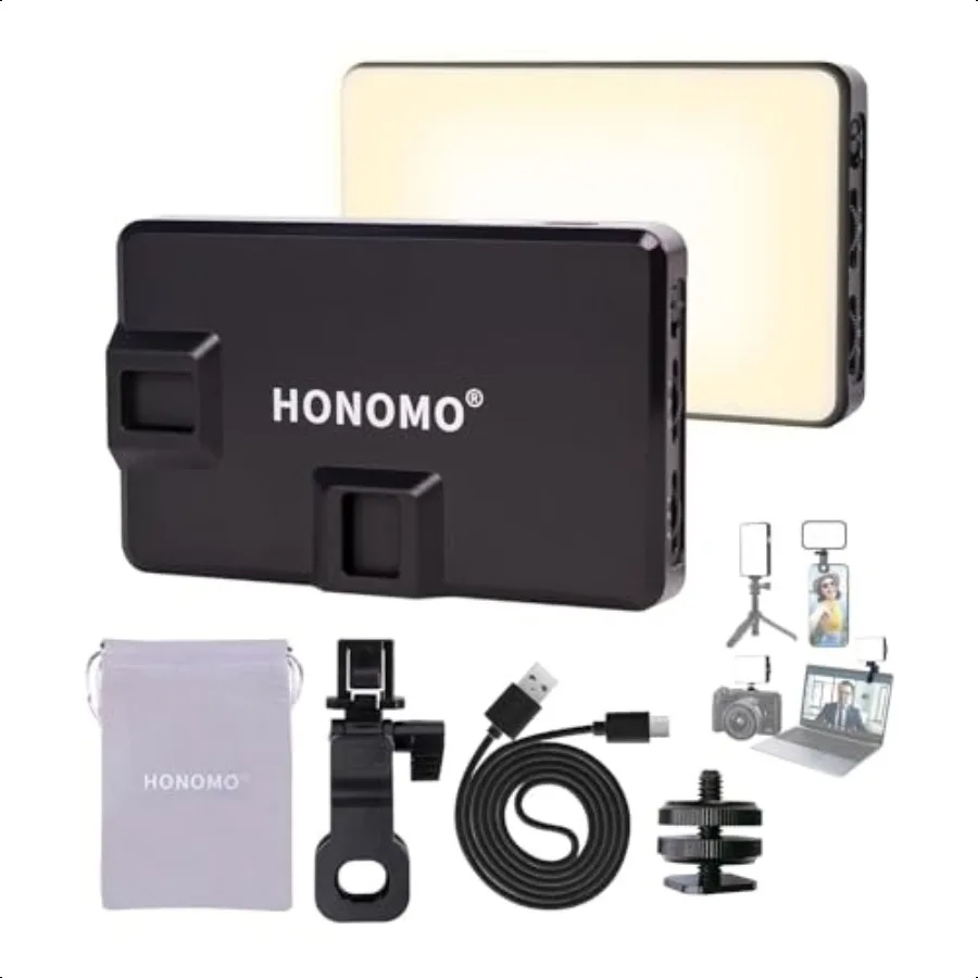 Portable Selfie Light for Phone: HONOMO 120 LED Light for iPhone Camera 3000mAh Rechargeable Accory for Taking Pictures Tiktok
Portable Selfie Light for Phone: HONOMO 120 LED Light for iPhone Camera 3000mAh Rechargeable Accory for Taking Pictures Tiktok