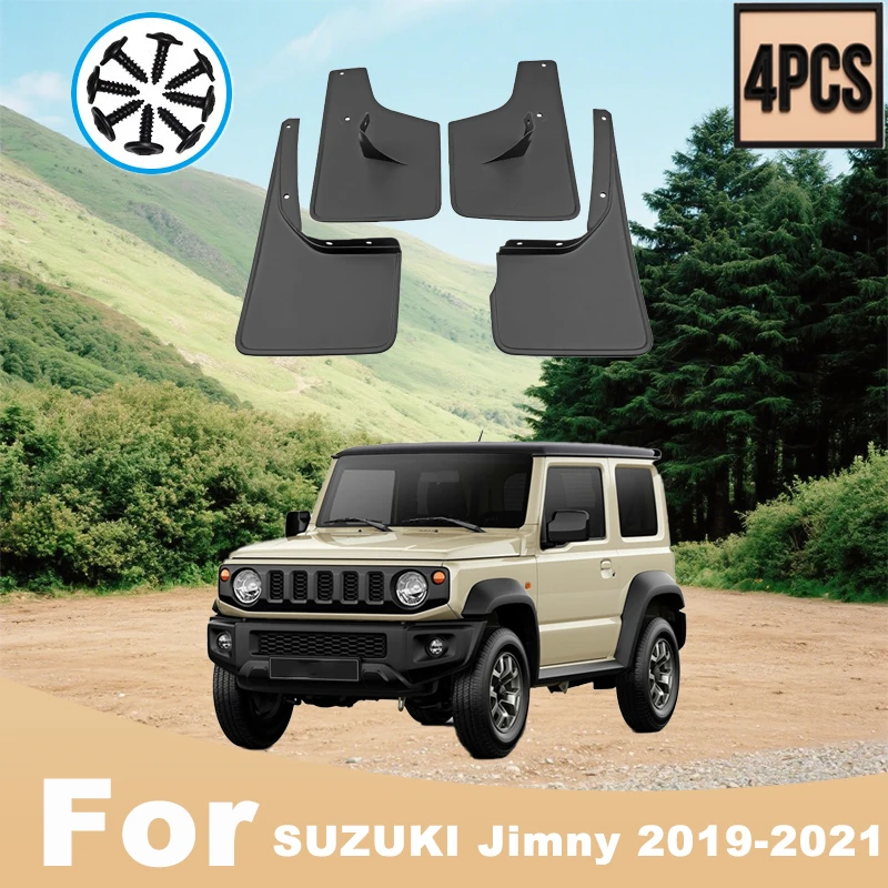 For SUZUKI Jimny 2019-2021 Automotive Tire Mudguard Waterproof Prevent Mud Splashing Car Mud Flaps Fender Trim 4pcs Accessories
For SUZUKI Jimny 2019-2021 Automotive Tire Mudguard Waterproof Prevent Mud Splashing Car Mud Flaps Fender Trim 4pcs Accessories