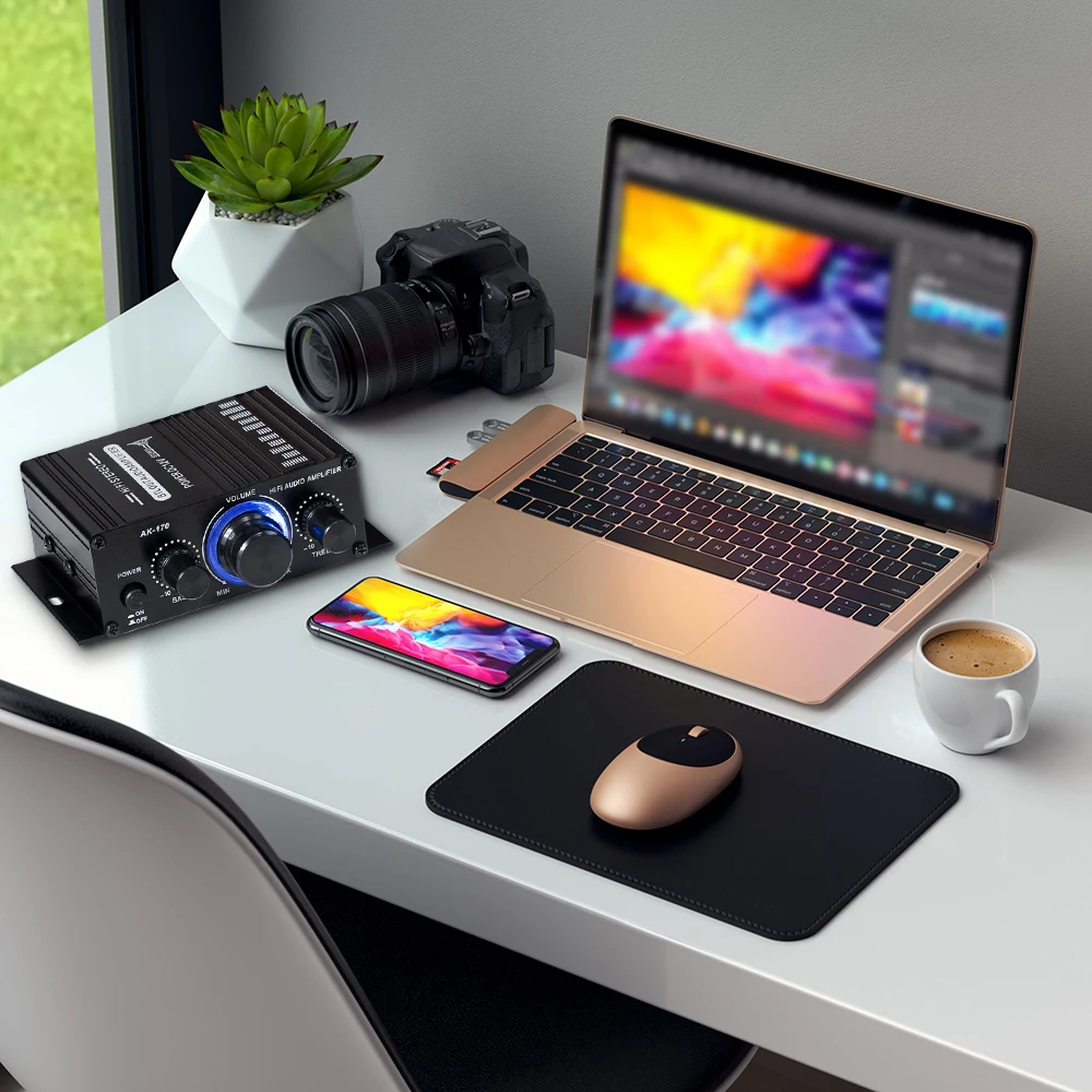 AK-170 Audio Amplifier Module Dual-channel HiFi Stereo Adjustable Preamplifier Board For Audio DIY Home Digital Amplifiers
AK-170 Audio Amplifier Module Dual-channel HiFi Stereo Adjustable Preamplifier Board For Audio DIY Home Digital Amplifiers