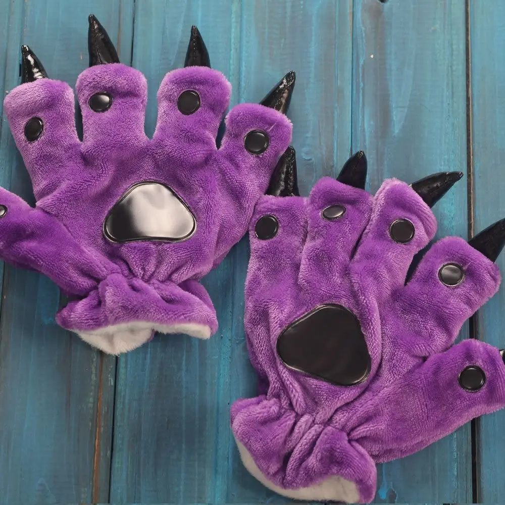 Flannel Kigurumis Animal Gloves Cartoon Thickening Animal Paw Gloves Five Fingers Panda Dinosaur Gloves Halloween
Flannel Kigurumis Animal Gloves Cartoon Thickening Animal Paw Gloves Five Fingers Panda Dinosaur Gloves Halloween