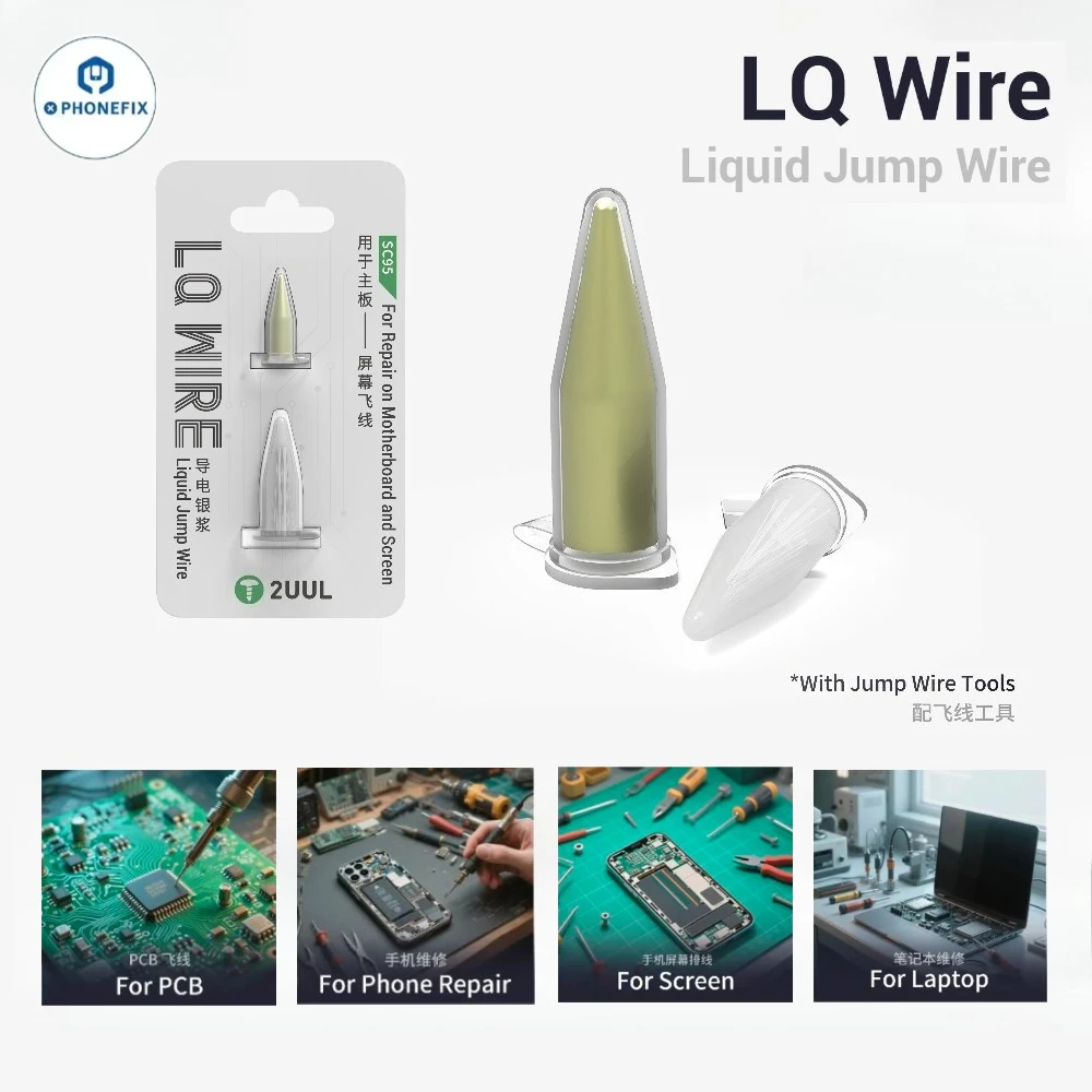 2UUL LQ, высокая проводимость, высокая адгезия, термостойкость, жидкий соединительный провод для разъема экрана мобильного телефона, инструмент для ремонта печатной платы
2UUL LQ, высокая проводимость, высокая адгезия, термостойкость, жидкий соединительный провод для разъема экрана мобильного телефона, инструмент для ремонта печатной платы
