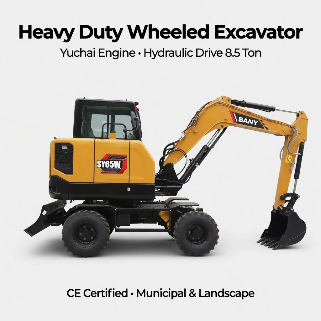 Wheeled Excavator Yuchai Engine Hydraulic Drive 8.5Ton CE Certified For Municipal Landscape Farm Water Conservancy
Wheeled Excavator Yuchai Engine Hydraulic Drive 8.5Ton CE Certified For Municipal Landscape Farm Water Conservancy