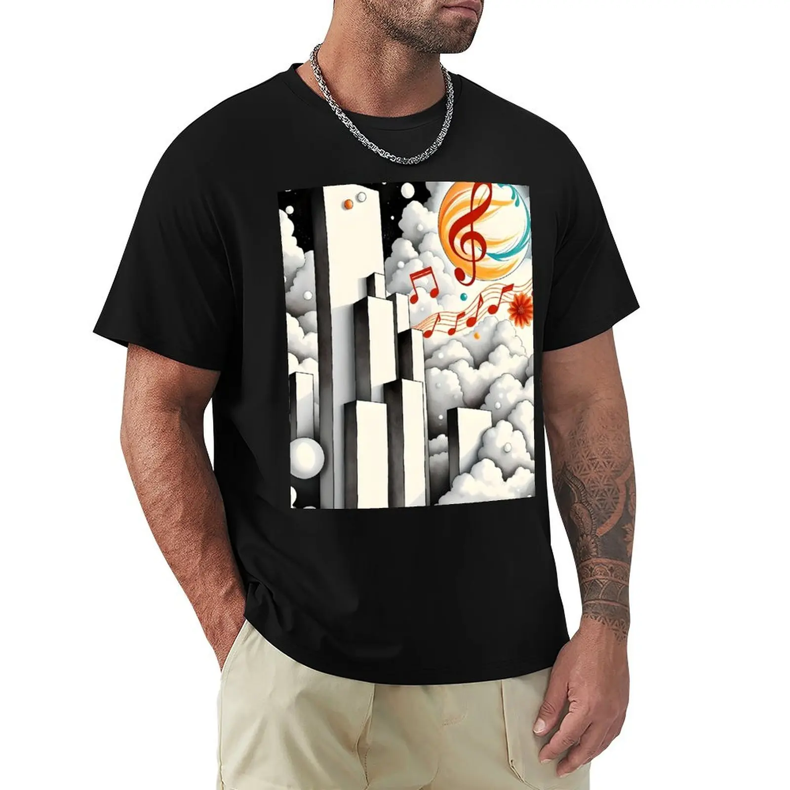 Muted Tone Art Bold Colors Dreamy Surrealism Digital Art Musical Notes T-Shirt funny costumes vintage shirts graphic tee men
Muted Tone Art Bold Colors Dreamy Surrealism Digital Art Musical Notes T-Shirt funny costumes vintage shirts graphic tee men