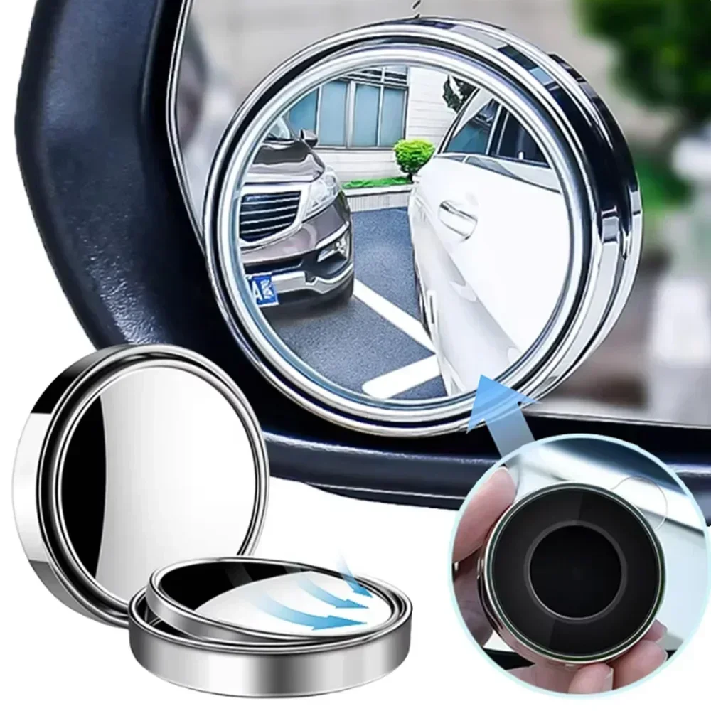 2pcs Car Suction Cup Mount Auxiliary Rearview Mirror 360 Degree Rotating Wide-angle Round Frame Blind Spot Mirror
2pcs Car Suction Cup Mount Auxiliary Rearview Mirror 360 Degree Rotating Wide-angle Round Frame Blind Spot Mirror
