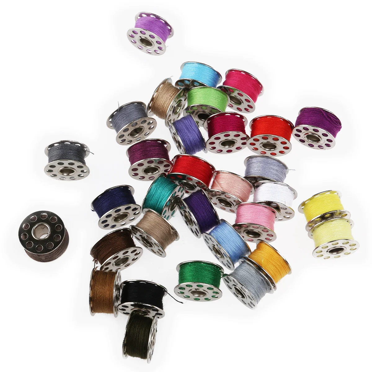 100pcs Kit For Sewing Machine Needlework Box 32 Thread Spools 32 Metal Bobbins 30 Needles Scissors Measuring Tape Thimbles
100pcs Kit For Sewing Machine Needlework Box 32 Thread Spools 32 Metal Bobbins 30 Needles Scissors Measuring Tape Thimbles