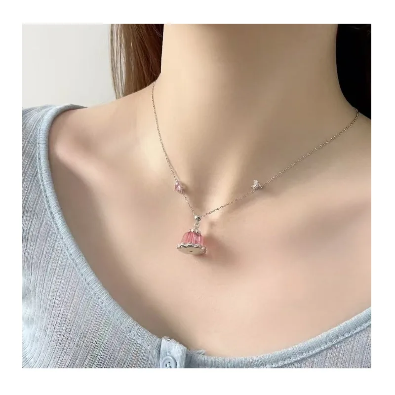 Sweet Sister Fresh and Cute Pink and Blue Three-dimensional Zircon Pudding Earrings Necklace Female Niche Personality Unique Col
Sweet Sister Fresh and Cute Pink and Blue Three-dimensional Zircon Pudding Earrings Necklace Female Niche Personality Unique Col