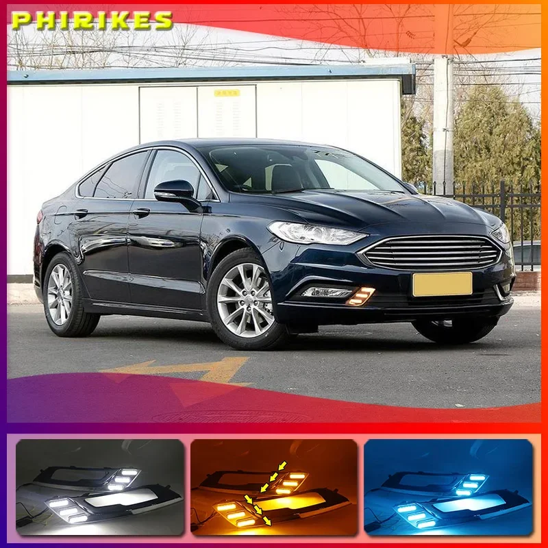 1set for Ford Fusion Mondeo 2017 2018 LED DRL Fog lamp Daytime Running Light Daylight Waterproof Styling light
1set for Ford Fusion Mondeo 2017 2018 LED DRL Fog lamp Daytime Running Light Daylight Waterproof Styling light