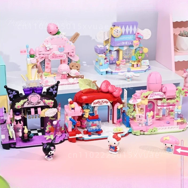 Новый Keeppley Sanrio Street View Hello Kitty Kuromi My Melody в сборе, модели игрушек Pochacco, украшение для рабочего стола, детские подарки
Новый Keeppley Sanrio Street View Hello Kitty Kuromi My Melody в сборе, модели игрушек Pochacco, украшение для рабочего стола, детские подарки