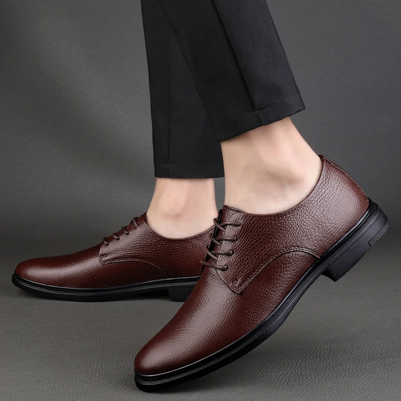 Genuine leather men's shoes Luxury Classic Business Style Formal Party Office Formal Party Office Retro flat Black Brown Hot
Genuine leather men's shoes Luxury Classic Business Style Formal Party Office Formal Party Office Retro flat Black Brown Hot