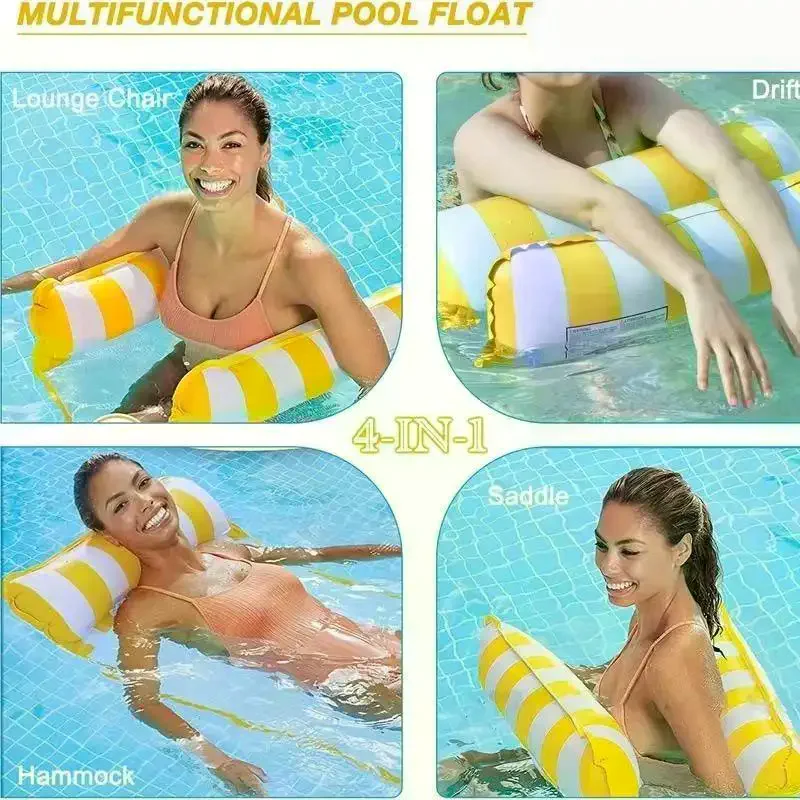 Надувной плавающий гамак-шезлонг, складной, портативный, для бассейна и пляжа
Надувной плавающий гамак-шезлонг, складной, портативный, для бассейна и пляжа