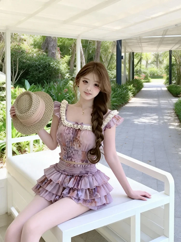Pure Desire Floral Waist Cinched Top And Cake Skirt Summer New Style Set Women's Fashion Short Sleeve Square Collar Sli...
Pure Desire Floral Waist Cinched Top And Cake Skirt Summer New Style Set Women's Fashion Short Sleeve Square Collar Sli...
