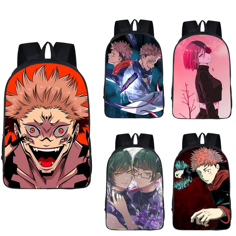 16 Inch Japanese Anime Jujutsu Kaisen Backpack Teenagers Bookbag Gojo Satoru Yuji Itadori Boys Girls Large Schoolbags Gift
16 Inch Japanese Anime Jujutsu Kaisen Backpack Teenagers Bookbag Gojo Satoru Yuji Itadori Boys Girls Large Schoolbags Gift
