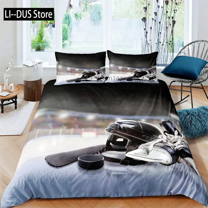 Kids Ice Hockey Duvet Cover Full Hockey Player Pattern Bedding Set Winter Sports Theme Quilt Cover for Youth Teen Boy Room Decor
Kids Ice Hockey Duvet Cover Full Hockey Player Pattern Bedding Set Winter Sports Theme Quilt Cover for Youth Teen Boy Room Decor