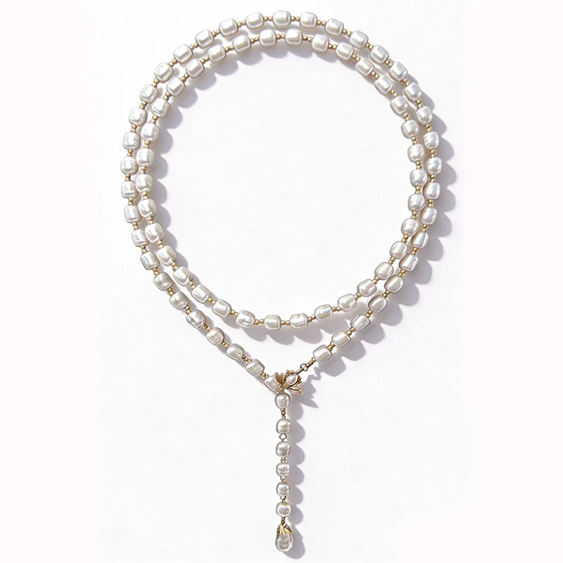 Elegant Vintage Long Pearl Necklace Adjustable Any Buckle Multi Wear Design Luxury Women Fashion Jewelry Gift
Elegant Vintage Long Pearl Necklace Adjustable Any Buckle Multi Wear Design Luxury Women Fashion Jewelry Gift
