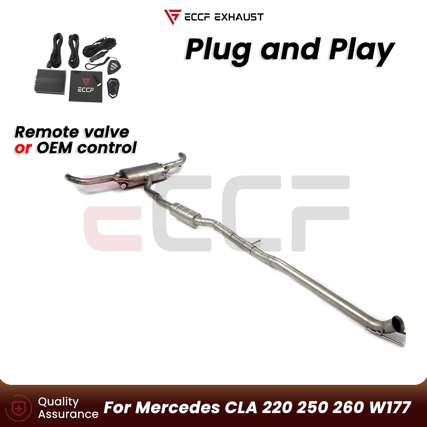 Sporty Stainless steel Catback Exhaust FOR Mercedes CLA 220 250 260 W177 Aggressive Exhaust Sound Plug and Play
Sporty Stainless steel Catback Exhaust FOR Mercedes CLA 220 250 260 W177 Aggressive Exhaust Sound Plug and Play