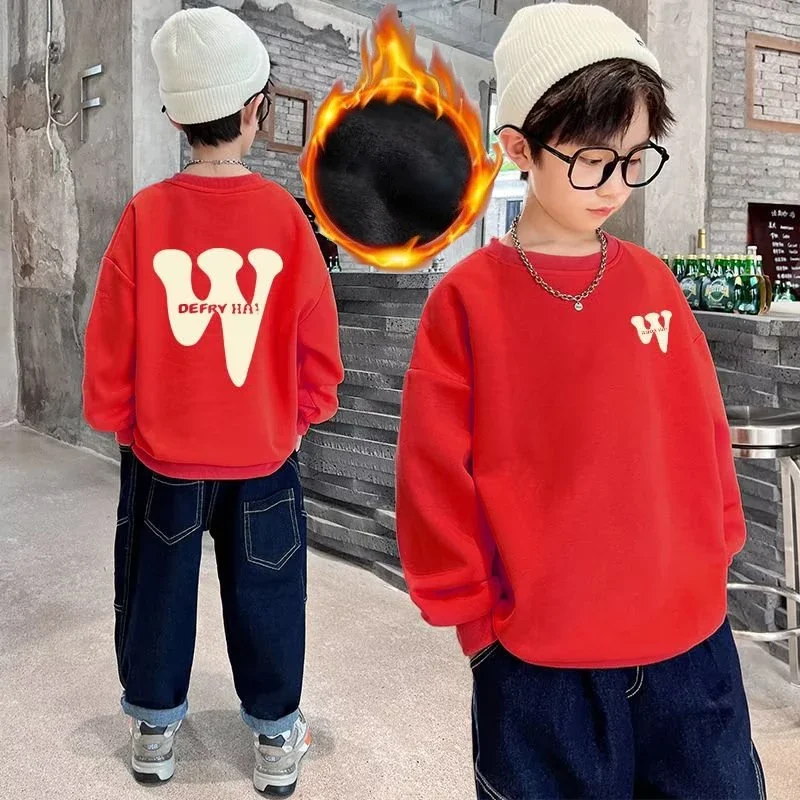 Boys' Sweater Spring and Autumn Style New Mid sized Children's Autumn Top Boys' Autumn Bottom Shirt Fashionable and Fashionable
Boys' Sweater Spring and Autumn Style New Mid sized Children's Autumn Top Boys' Autumn Bottom Shirt Fashionable and Fashionable