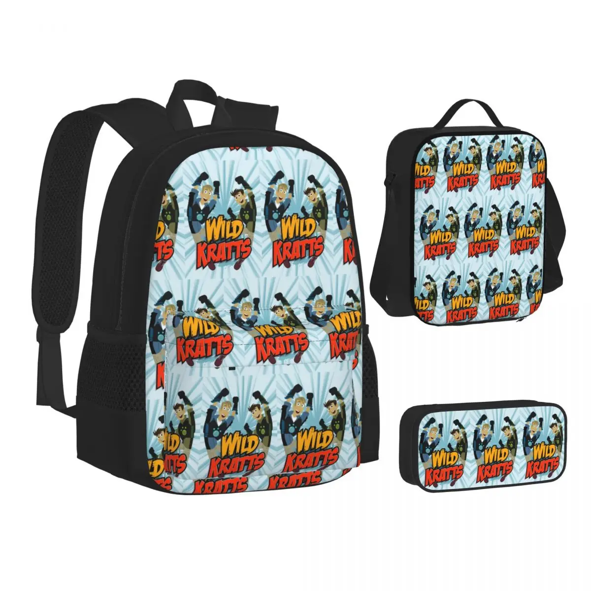 Pattern Logo Wild Kratts Backpacks Boys Girls Bookbag School Bags Kids Rucksack Lunch Bag Pen Bag Three-Piece Set
Pattern Logo Wild Kratts Backpacks Boys Girls Bookbag School Bags Kids Rucksack Lunch Bag Pen Bag Three-Piece Set