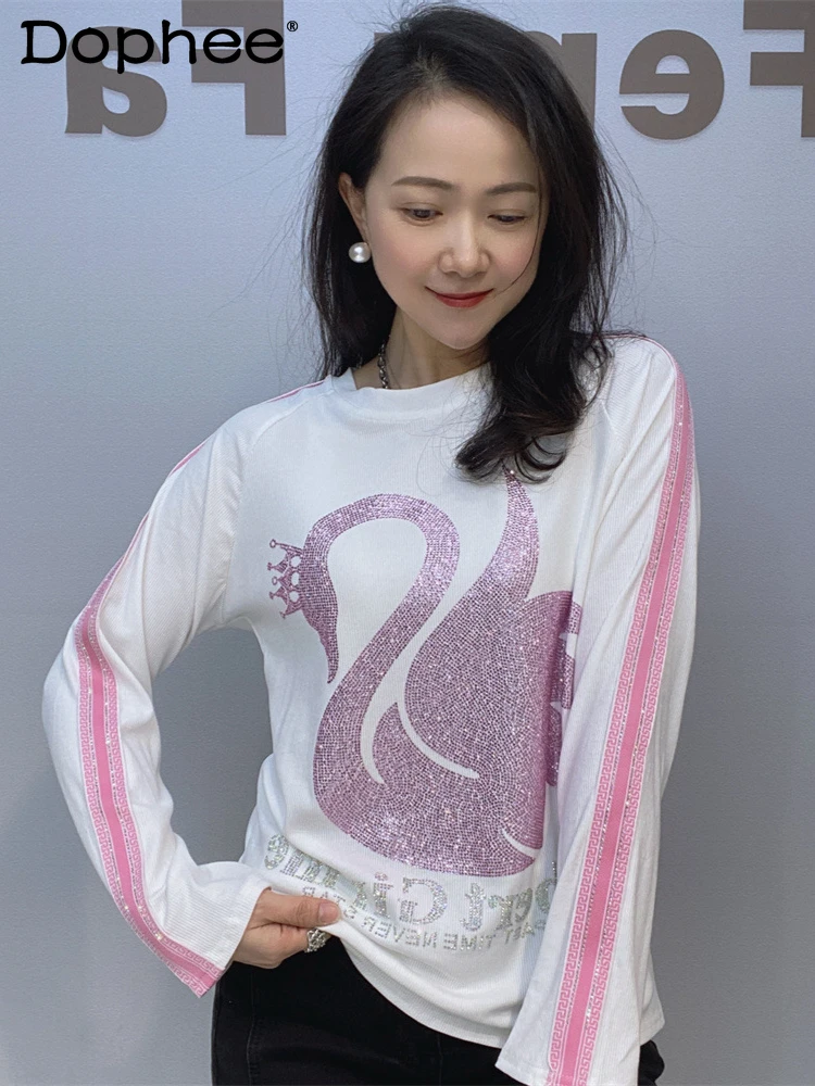 Cotton Slim Long Sleeve T-Shirt Women's Spring and Autumn Europe Station High Elastic Inner Top Aesthetic Clothes Kawaii Clothes
Cotton Slim Long Sleeve T-Shirt Women's Spring and Autumn Europe Station High Elastic Inner Top Aesthetic Clothes Kawaii Clothes