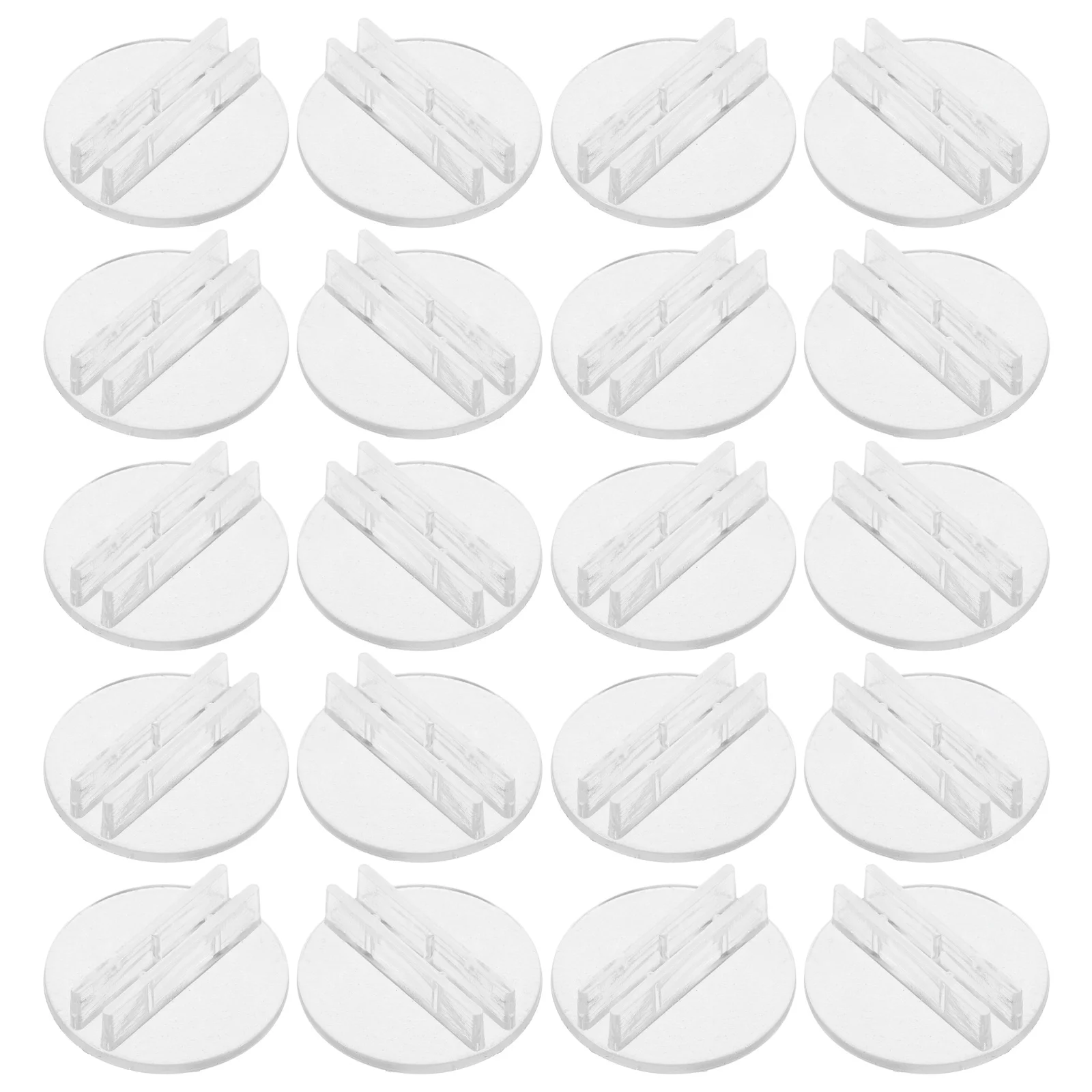 100Pcs Clear Round Card Base Holder Stable Nonslip Transparent Desktop Stand for Business Cards Table Number Holders Menus
100Pcs Clear Round Card Base Holder Stable Nonslip Transparent Desktop Stand for Business Cards Table Number Holders Menus