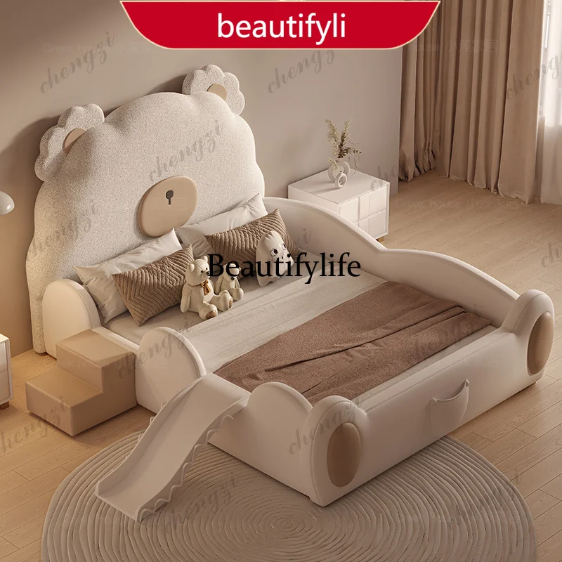 M45 Little Bear Creative Children's Bed Modern Cute Cartoon Design double bed interior comfortable camas matrimoniales furniture
M45 Little Bear Creative Children's Bed Modern Cute Cartoon Design double bed interior comfortable camas matrimoniales furniture