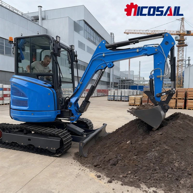 EPA excavator 2.6-ton Kubota engine crawler excavator farm mini bagging mini excavator with thumb bucket
EPA excavator 2.6-ton Kubota engine crawler excavator farm mini bagging mini excavator with thumb bucket