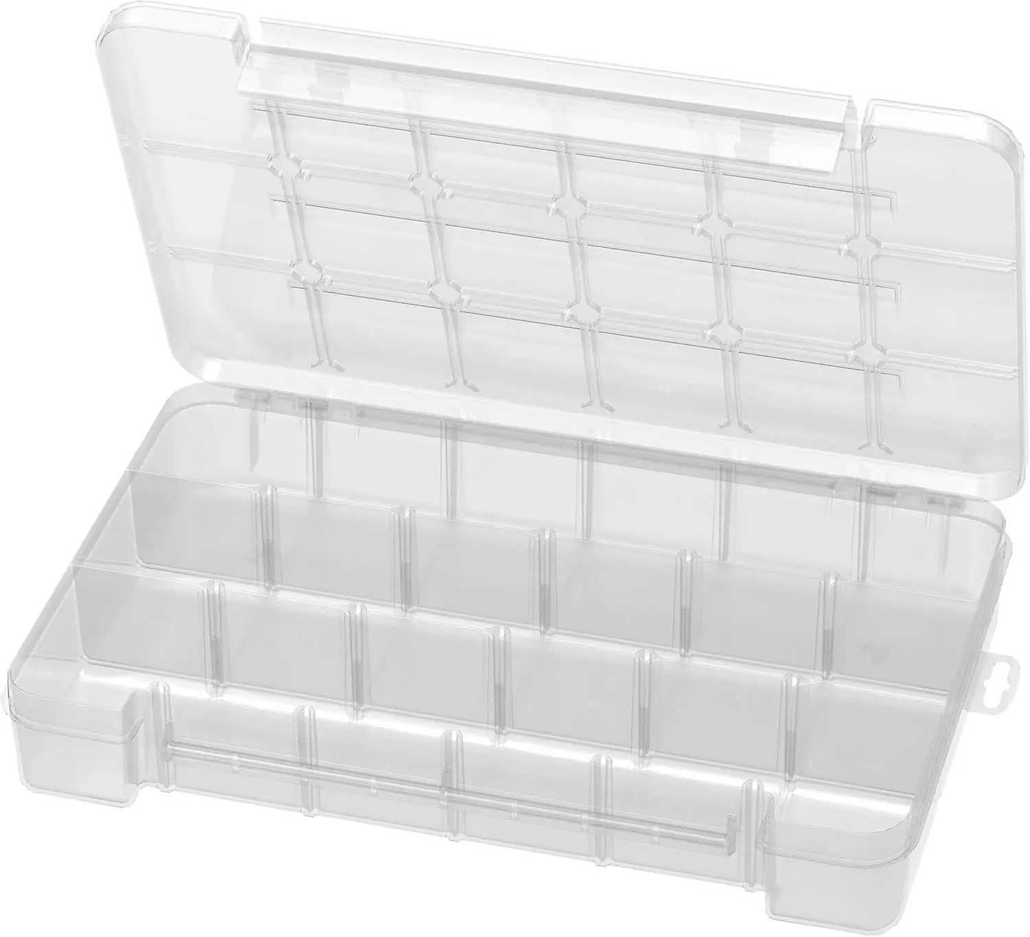 Plastic Portable Parts Storage Case with Adjustable Dividers for Hardware, Crafts, and Small Items, 14-3/8x9-1/2x2-1/2 Inch
Plastic Portable Parts Storage Case with Adjustable Dividers for Hardware, Crafts, and Small Items, 14-3/8x9-1/2x2-1/2 Inch