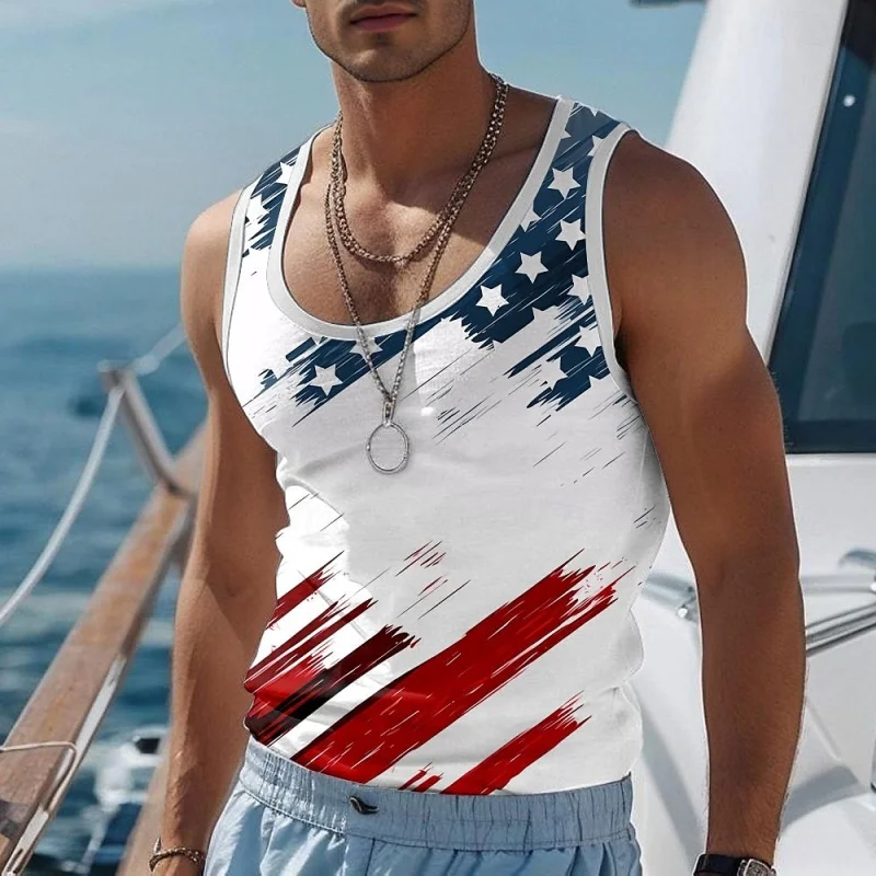 3D Printed America Flag Tank Tops For Man Simple Colorful Pattern Tees Summer Casual Vest Oversized Sports Street Tank Top
3D Printed America Flag Tank Tops For Man Simple Colorful Pattern Tees Summer Casual Vest Oversized Sports Street Tank Top