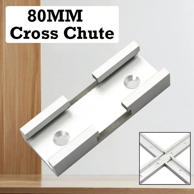 4pcs 80mm Cross Chute T-Track Woodworking Miter Track Cross Connector Carpentry DIY Tool Accessories Track Intersection Parts
4pcs 80mm Cross Chute T-Track Woodworking Miter Track Cross Connector Carpentry DIY Tool Accessories Track Intersection Parts