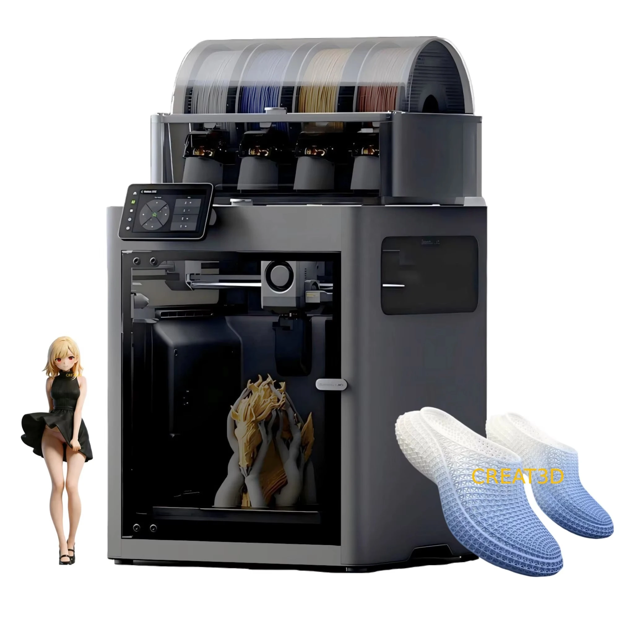 X2D Combo Dual Extruder High Speed 600mm/s Support Phone App Wifi Print Desktop Closed Multicolor FDM 3D Printer
X2D Combo Dual Extruder High Speed 600mm/s Support Phone App Wifi Print Desktop Closed Multicolor FDM 3D Printer