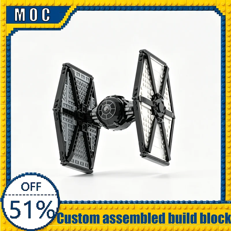 NEW 484PCS Customize First Order TIE Warplane MOC Model Building Blocks Assembly Toy Educational Learning Birthday Gift Adults
NEW 484PCS Customize First Order TIE Warplane MOC Model Building Blocks Assembly Toy Educational Learning Birthday Gift Adults