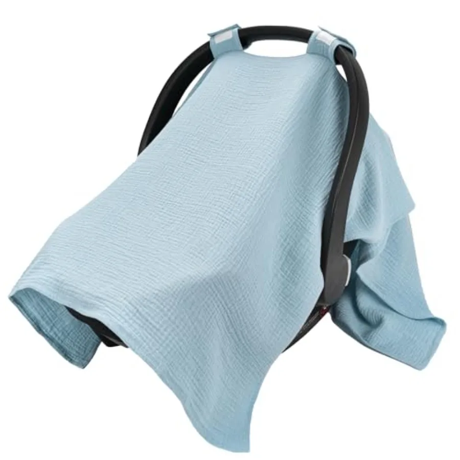 SERAPHY 100% Muslin Cotton Car Seat Cover Baby, Universal Carseat Covers, Breathable Baby Car Seat Canopy for Boys Girls, Soft
SERAPHY 100% Muslin Cotton Car Seat Cover Baby, Universal Carseat Covers, Breathable Baby Car Seat Canopy for Boys Girls, Soft