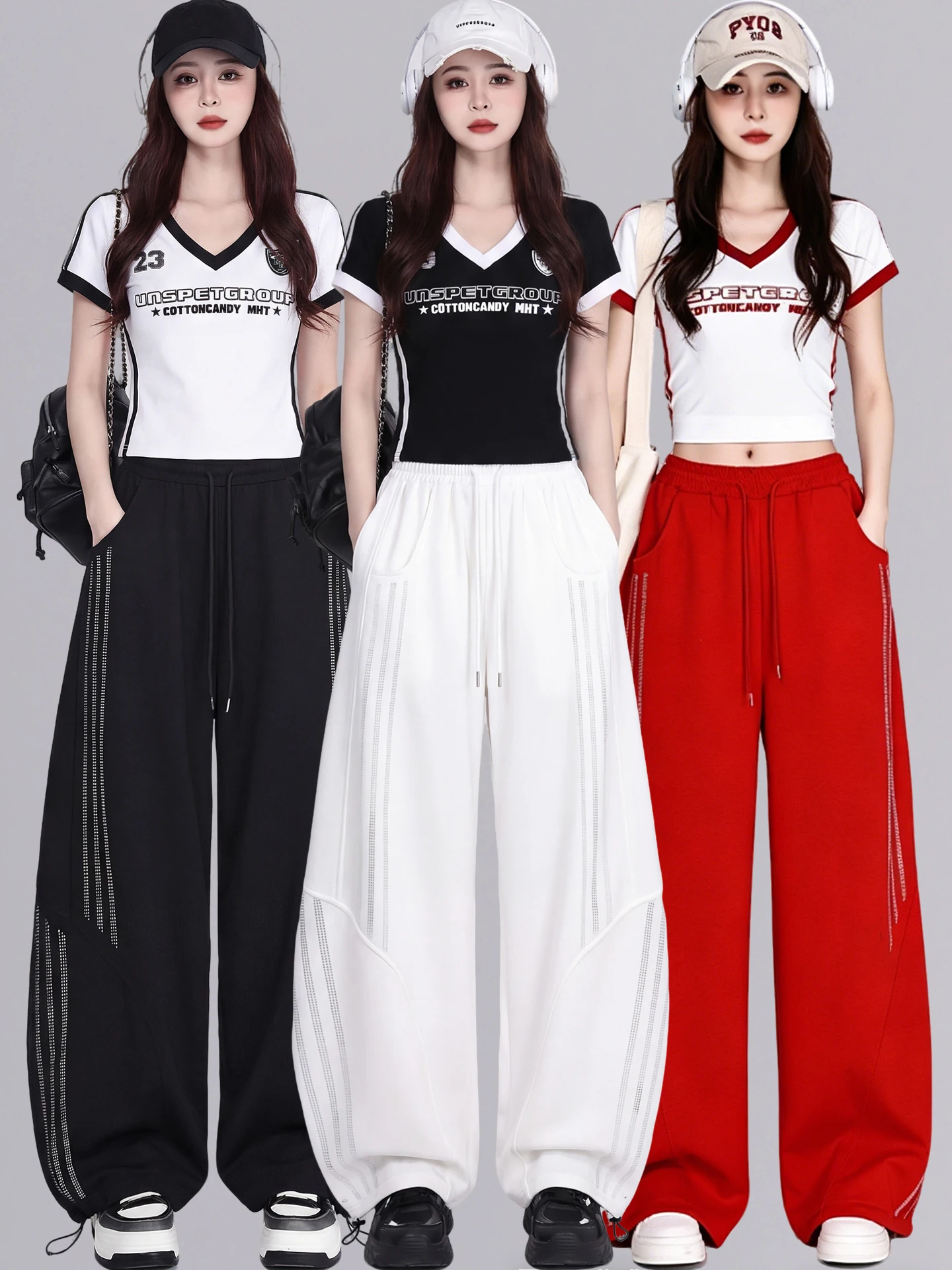 Summer Hip Hop Cool Wind Short Sleeve Wide Leg Pants Jazz Dance Whole Set Trendy Square Dance Clothing New Style Ensemble
Summer Hip Hop Cool Wind Short Sleeve Wide Leg Pants Jazz Dance Whole Set Trendy Square Dance Clothing New Style Ensemble