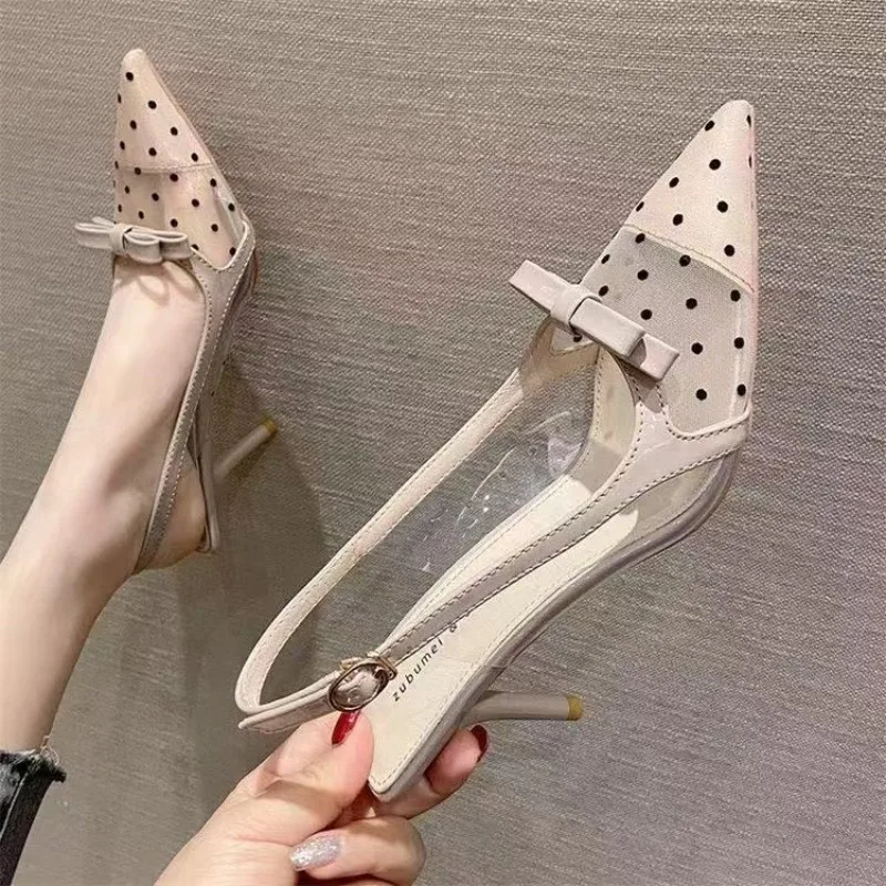 Women Pointed Toe Bow Sandals Mesh High Heels Shoes Summer Sexy Woman Slippers 2026 New Elegant Dress Shoes Fashion Pumps Mujer
Women Pointed Toe Bow Sandals Mesh High Heels Shoes Summer Sexy Woman Slippers 2026 New Elegant Dress Shoes Fashion Pumps Mujer