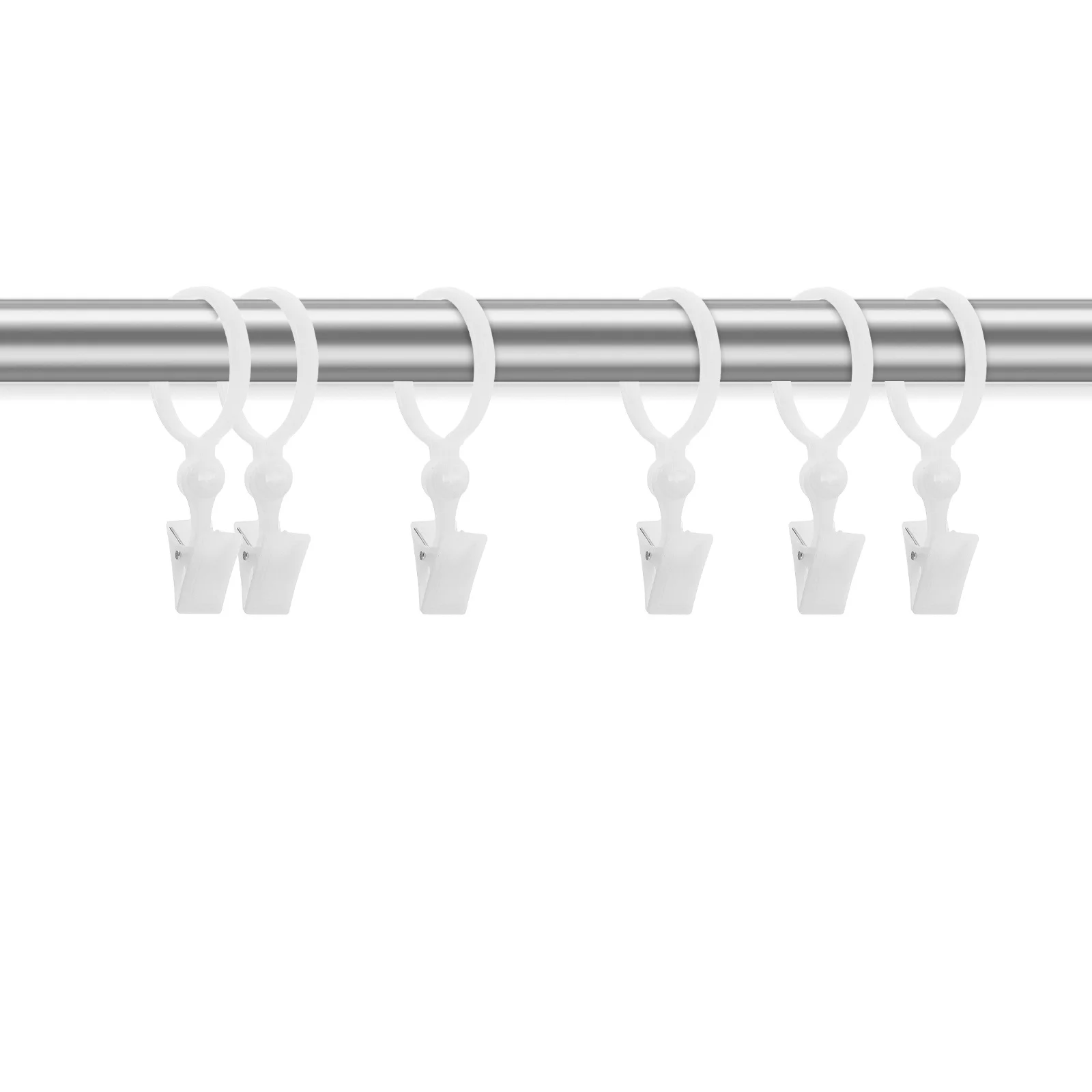 100Pcs Curtain Rings Resin Clips Easy Install Hanging Hooks for Drapery Rods Window Curtains Home Curtain Clips with Hook
100Pcs Curtain Rings Resin Clips Easy Install Hanging Hooks for Drapery Rods Window Curtains Home Curtain Clips with Hook