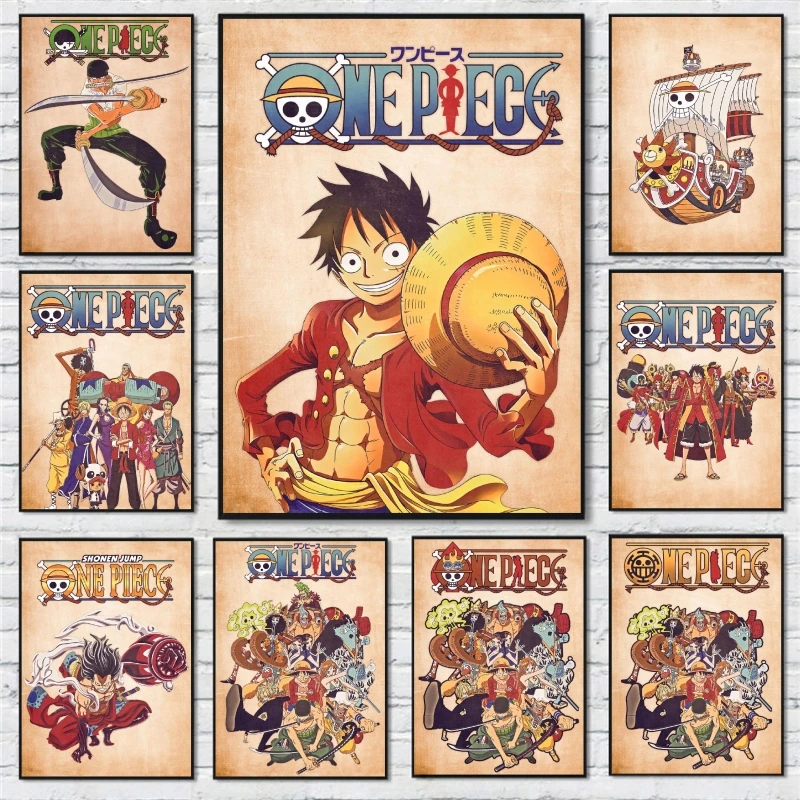 Classic Anime Canvas Painting One Piece Posters Luffy Multi Functional Decor Wall Art Children Bedroom Vintage Decor Kids Gifts
Classic Anime Canvas Painting One Piece Posters Luffy Multi Functional Decor Wall Art Children Bedroom Vintage Decor Kids Gifts