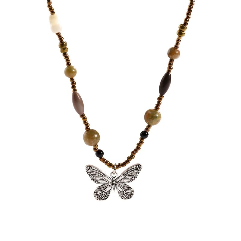 *Antique Butterfly Element Retro Necklace Women's Ethnic Style Wooden Bead Sweater Chain with High Quality Collar Chain
*Antique Butterfly Element Retro Necklace Women's Ethnic Style Wooden Bead Sweater Chain with High Quality Collar Chain
