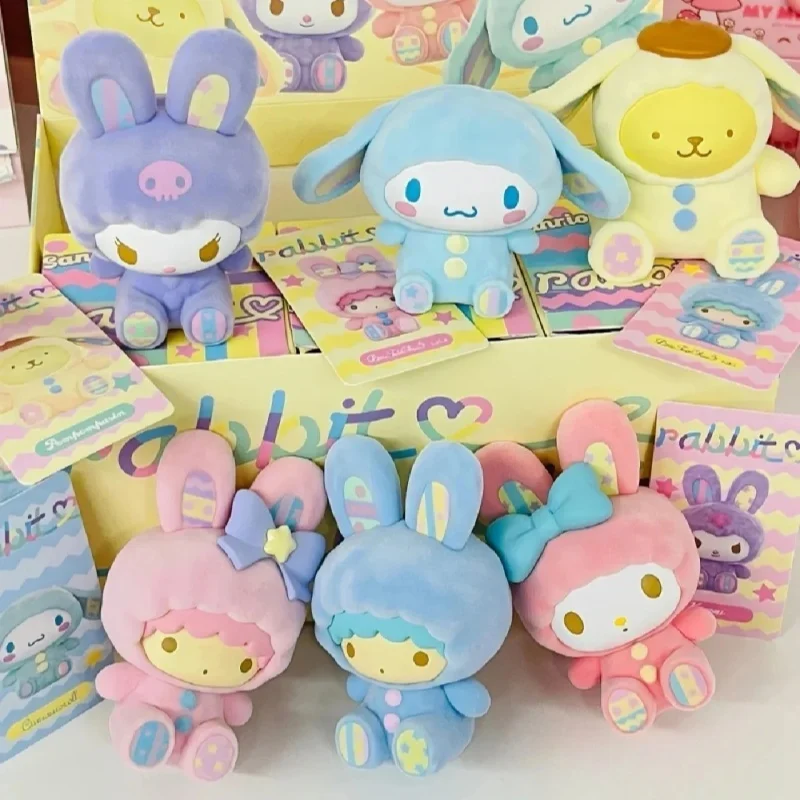 Оригинальная серия Sanrio Rabbit, слепая коробка Cinnamoroll/Kurumi, трендовая игрушка, мини-фигурка, украшение для комнаты, модель, подарок на день рождения, куклы
Оригинальная серия Sanrio Rabbit, слепая коробка Cinnamoroll/Kurumi, трендовая игрушка, мини-фигурка, украшение для комнаты, модель, подарок на день рождения, куклы