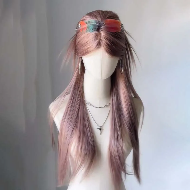 Synthetic Summer Natural Wig Asian Style Beige-Pink Youthful Long Straight Full Wig
Synthetic Summer Natural Wig Asian Style Beige-Pink Youthful Long Straight Full Wig
