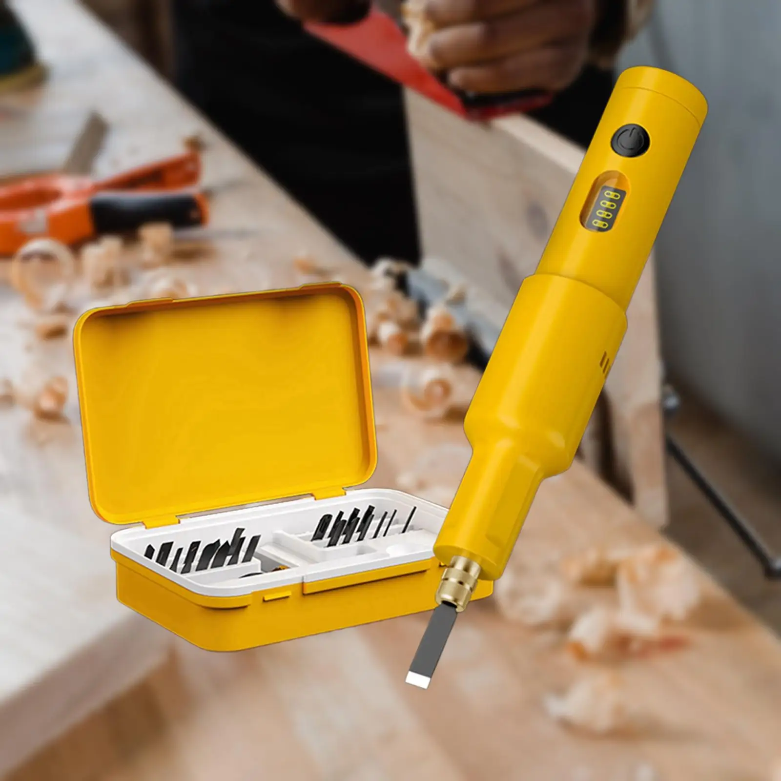 Electric Carving Tools Set Power Tools with 20Pcs Blades Accessory for DIY Sculpture Hardwood
Electric Carving Tools Set Power Tools with 20Pcs Blades Accessory for DIY Sculpture Hardwood