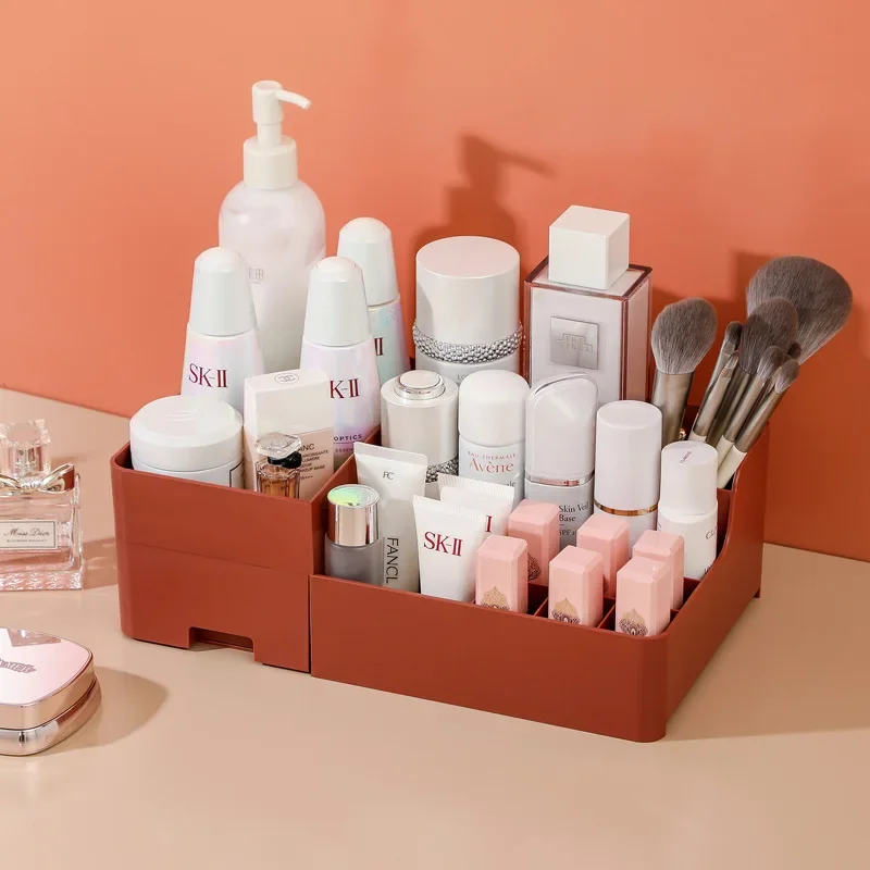 Desktop Makeup Drawer Organizer, Large Capacity Cosmetic Storage Box for Jewelry and Nail Polish
Desktop Makeup Drawer Organizer, Large Capacity Cosmetic Storage Box for Jewelry and Nail Polish