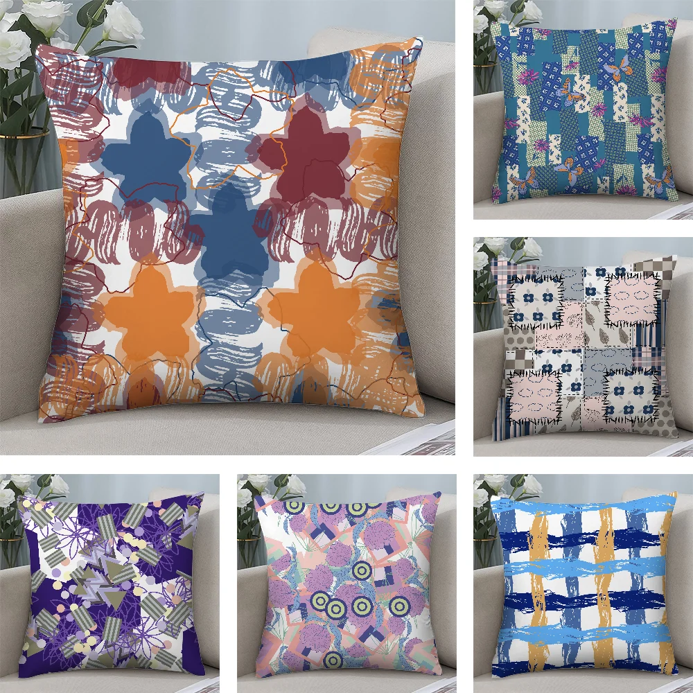 Colorful Patchwork Pattern Pillow Case Short Plush Pillow Covers Sofa Decorative Gift Home Double-sided Printing Cushion Cover
Colorful Patchwork Pattern Pillow Case Short Plush Pillow Covers Sofa Decorative Gift Home Double-sided Printing Cushion Cover