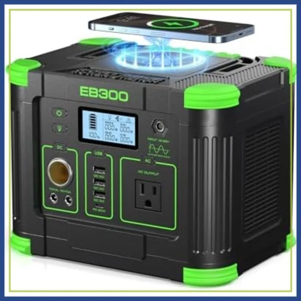 300W Portable Power Station 288Wh Solar Generator with USB-C PD 60W, 110V Outlet for Camping, Outdoor, Home Backup & Travel
300W Portable Power Station 288Wh Solar Generator with USB-C PD 60W, 110V Outlet for Camping, Outdoor, Home Backup & Travel