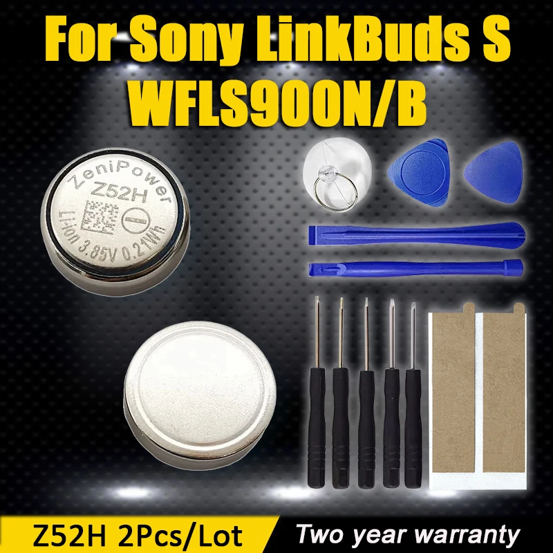 2 шт./лот, абсолютно новый аккумулятор 1240 Z52H 3,85 В для Sony LinkBuds S WFLS900N/B, настоящие беспроводные наушники-вкладыши, Bateria + инструменты
2 шт./лот, абсолютно новый аккумулятор 1240 Z52H 3,85 В для Sony LinkBuds S WFLS900N/B, настоящие беспроводные наушники-вкладыши, Bateria + инструменты