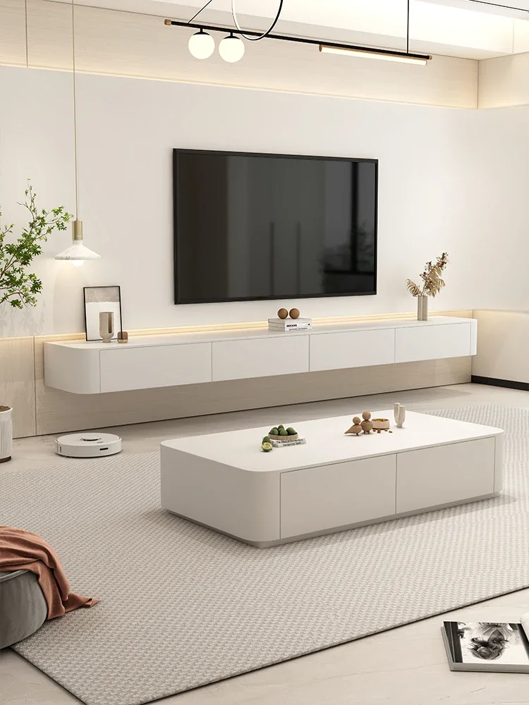Hanging TV Cabinet Modern Simple White Light Luxury Small Apartment Wall Mounted Solid Wood Hanging Cream Wind TV Cabinet
Hanging TV Cabinet Modern Simple White Light Luxury Small Apartment Wall Mounted Solid Wood Hanging Cream Wind TV Cabinet
